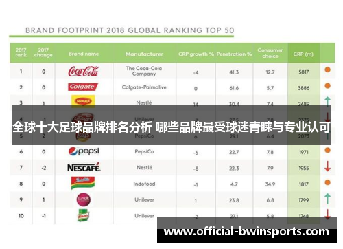 全球十大足球品牌排名分析 哪些品牌最受球迷青睐与专业认可